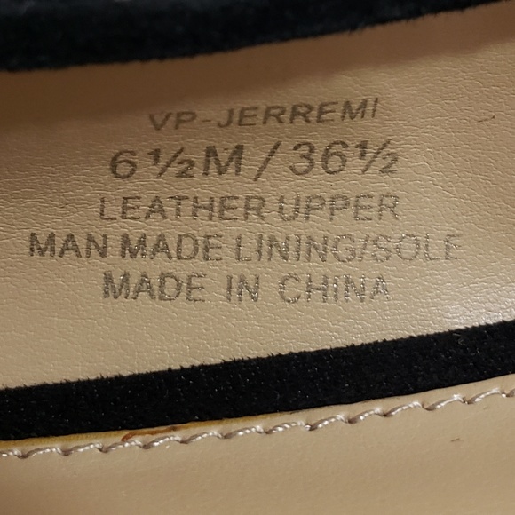 Vince Camuto Leather Pointed Lace Up Flats - Picture 7 of 8